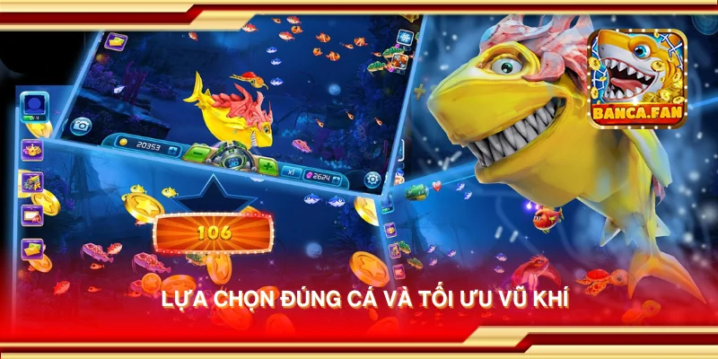Lựa chọn đúng cá và tối ưu vũ khí